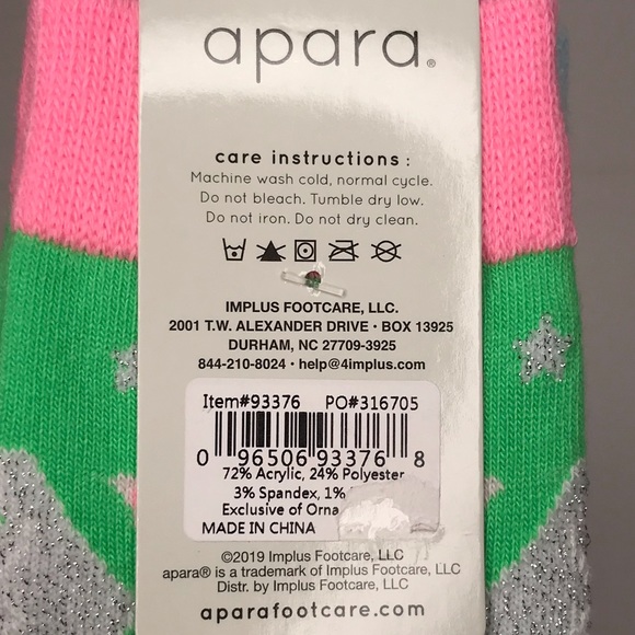 Apara Sloth & Flying Pig Crew Socks Blue & Pink - Picture 7 of 8